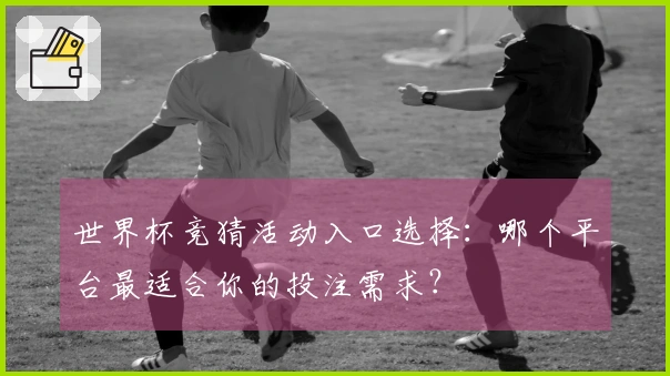 世界杯竞猜活动入口选择：哪个平台最适合你的投注需求？